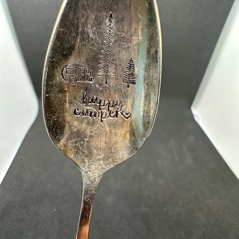 International Deep Silver Inlaid Spoon 